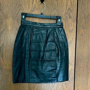 Vintage leather skirt